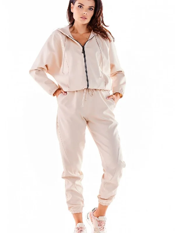 Sweatshirt awama Hoodie with Hem Embroidery Detailed Premium