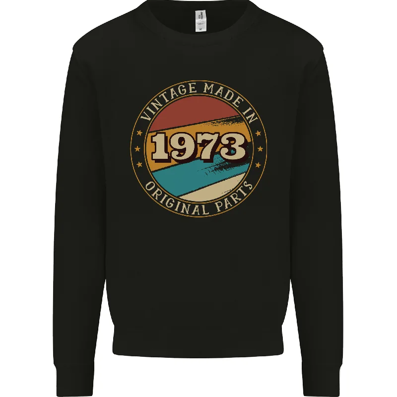 51st Birthday Vintage Made In 1973 Mens Sweatshirt Jumper Hoodie with Illustration Artistic Creative 51st Birthday Vintage Made In 1973 Mens Sweatshirt Jumper Hoodie with Illustration Artistic Creative