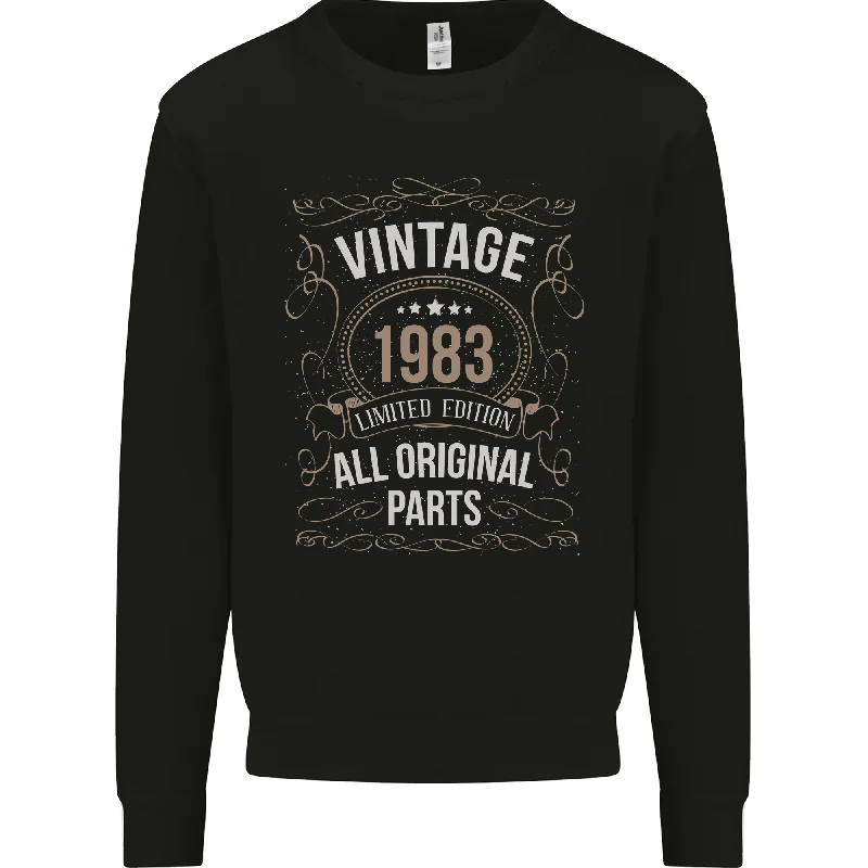 41st Birthday Limited Edition 1983 Mens Sweatshirt Jumper Hoodie with Ribbed Cuffs Snug Fit Comfort