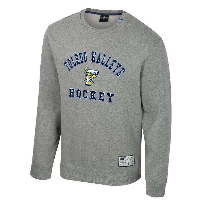 Toledo Walleye Grey Zion Crewneck Sweatshirt Hoodie with Strings Custom Fit Adjustable Toledo Walleye Grey Zion Crewneck Sweatshirt Hoodie with Strings Custom Fit Adjustable