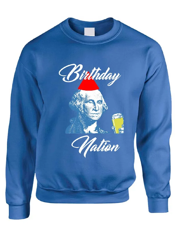 Adult Sweatshirt Birthday Nation Cool 4th Of July USA Party Top Hoodie with Half-Zip Sporty Casual Adult Sweatshirt Birthday Nation Cool 4th Of July USA Party Top Hoodie with Half-Zip Sporty Casual