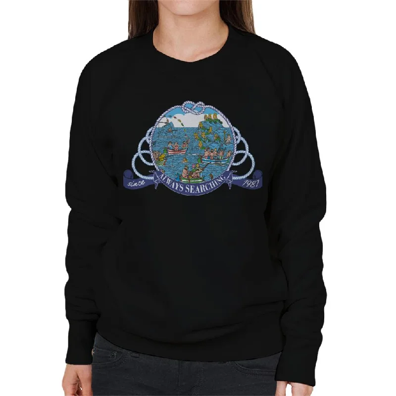 Where's Wally Always Searching Women's Sweatshirt Hoodie with V-Neck Classic Versatile Where's Wally Always Searching Women's Sweatshirt Hoodie with V-Neck Classic Versatile