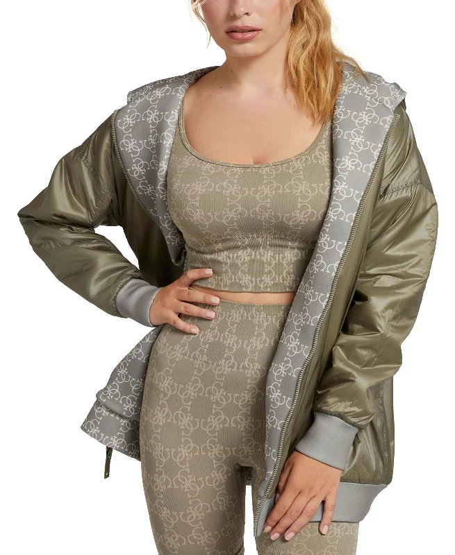 Guess Beverly Reversible Hoodie Hoodie with Oversized Fit Loose Comfortable