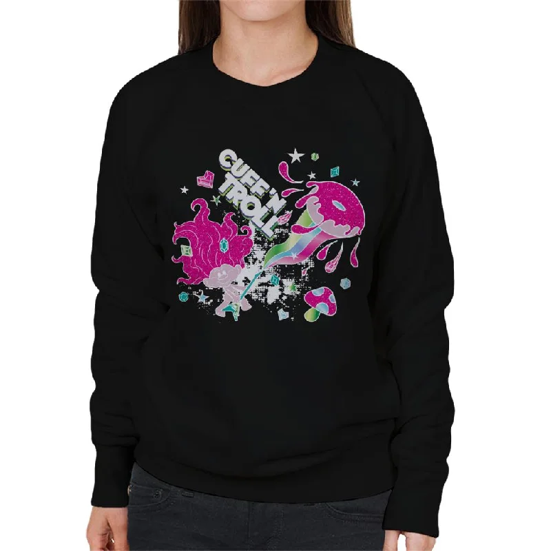 Trolls Cuff N Troll Women's Sweatshirt Hoodie Crop Top Short Trendy