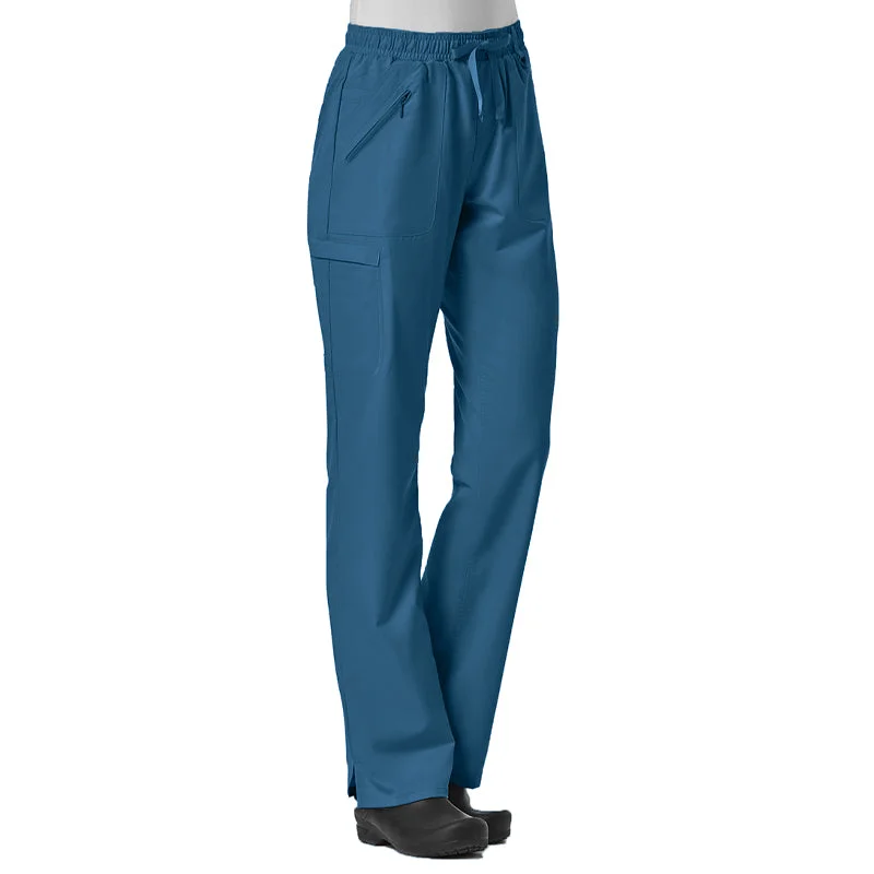 Maevn EON Petite Full Elastic Zipper Pocket Cargo Scrub Pants Cozy Full-Length Pants Maevn EON Petite Full Elastic Zipper Pocket Cargo Scrub Pants Cozy Full-Length Pants