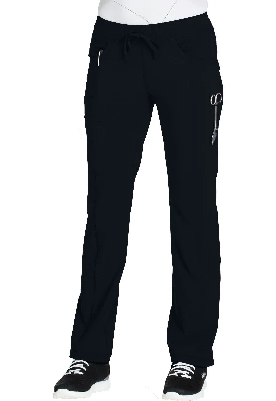 Cherokee Infinity Straight Leg Drawstring Scrub Pants Elegant High-Waist Pants