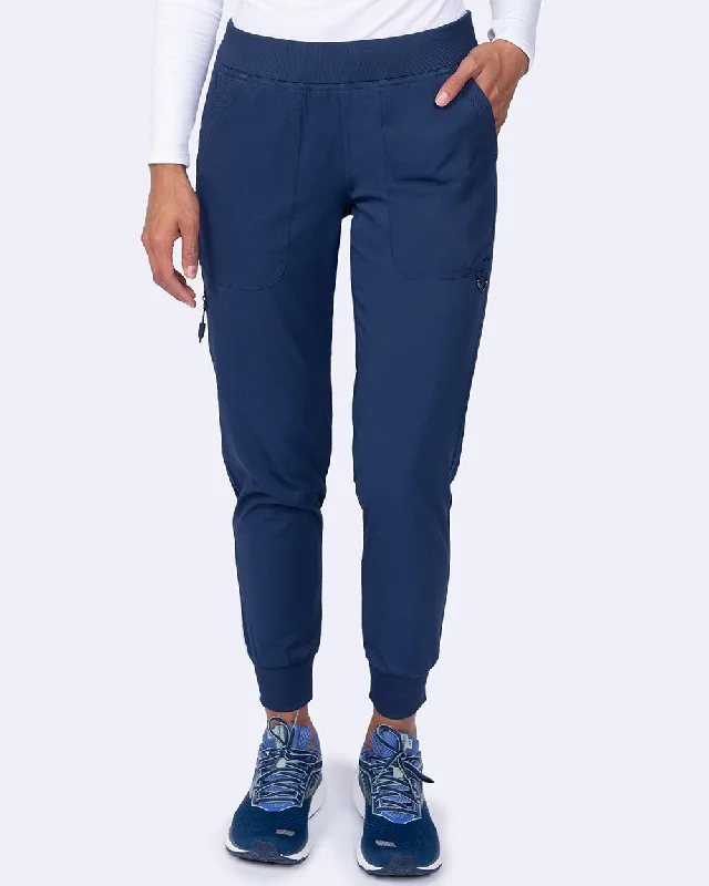 Ava Therese Tall Rachel Jogger Scrub Pants Trendy Wide-Legged Trousers