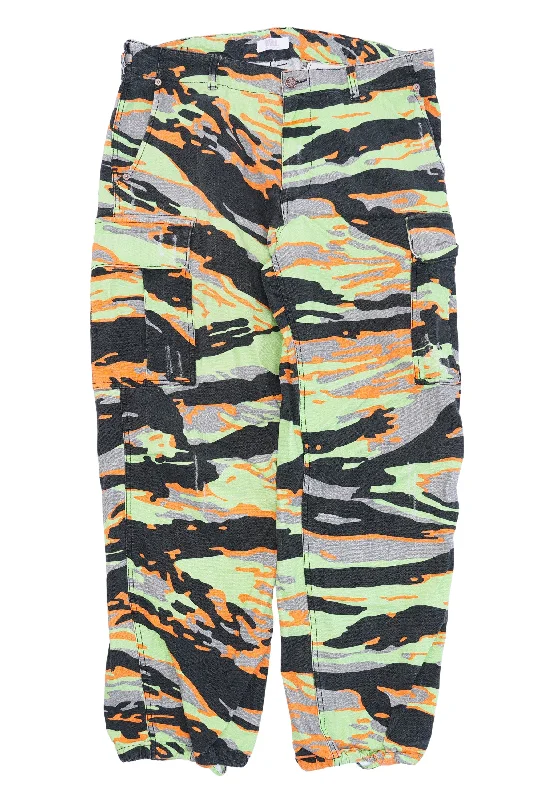 Tiger Stripe Camo Cargo Pants Soft Stretch Pants
