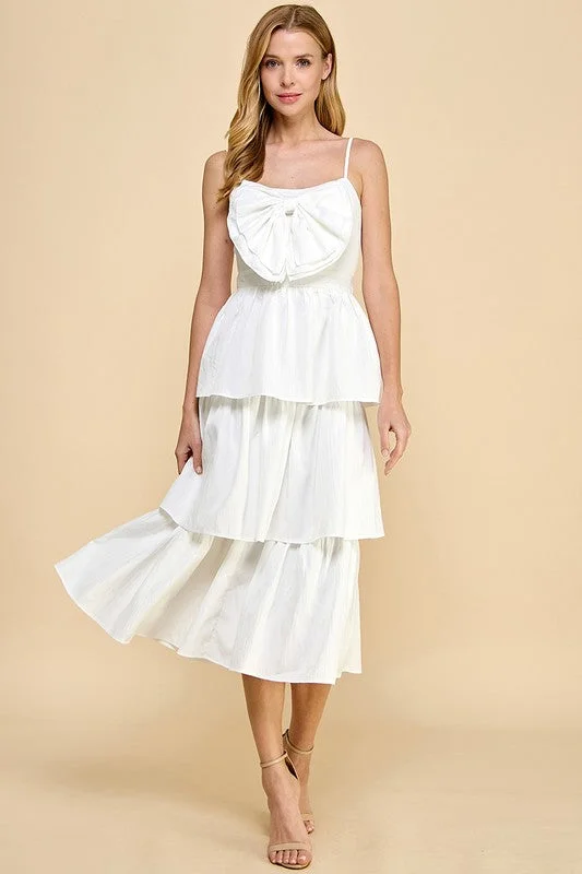 Tiered Ruffle Maxi Dress Comfortable Fitted Maxi Dress