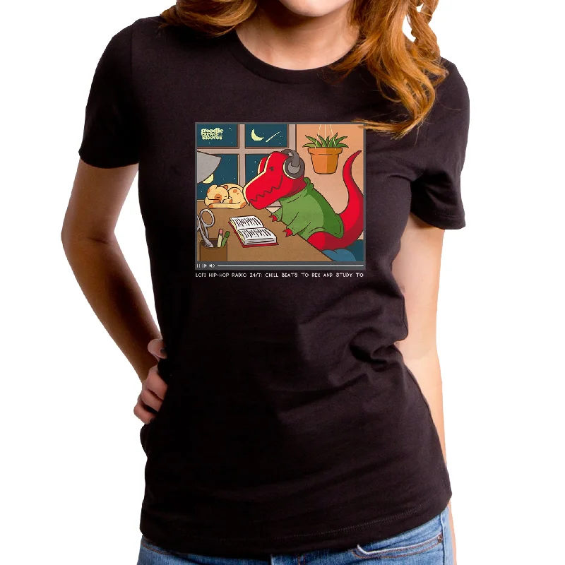 Lo Fi Rex Women's T-Shirt Layered Multi-layer Single Layer