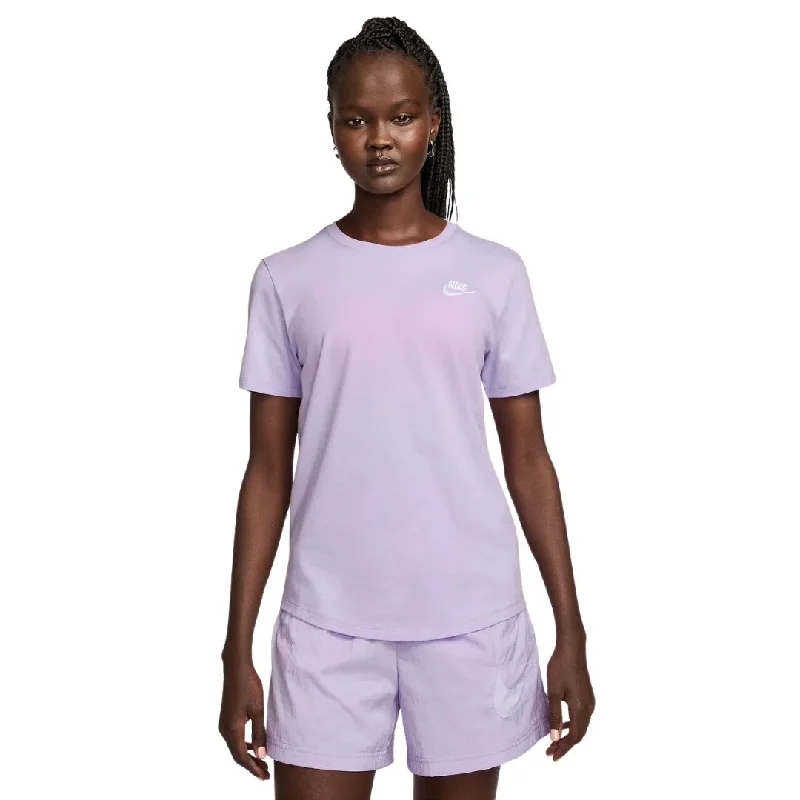 Sportswear Club Essentials Women's T-Shirt Houndstooth Herringbone Solid