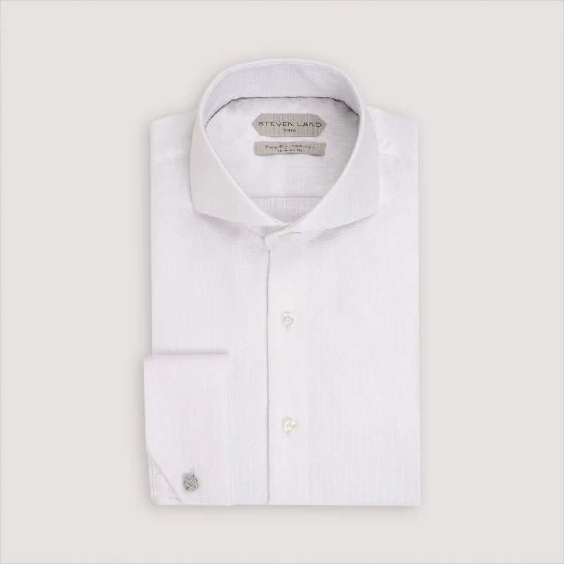 The Augustus Dress Shirt | Cutaway Collar | Angled French Cuff | 100% Cotton | White Cotton Fabric Linen Fabric Terry Fabric The Augustus Dress Shirt | Cutaway Collar | Angled French Cuff | 100% Cotton | White Cotton Fabric Linen Fabric Terry Fabric