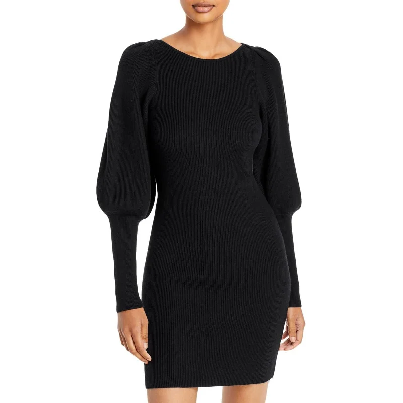 Joss Womens Knit Short Sweaterdress