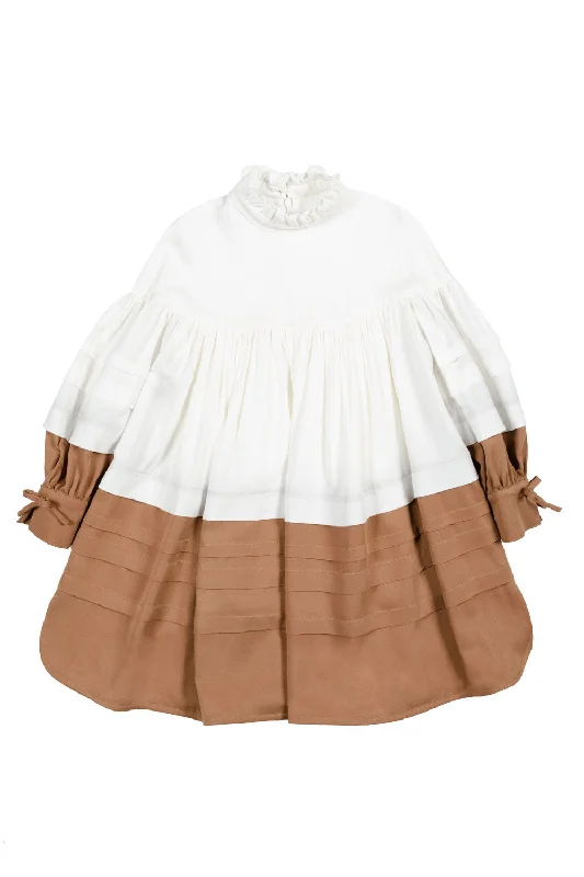 Camel/Ivory 2 Tone Dress