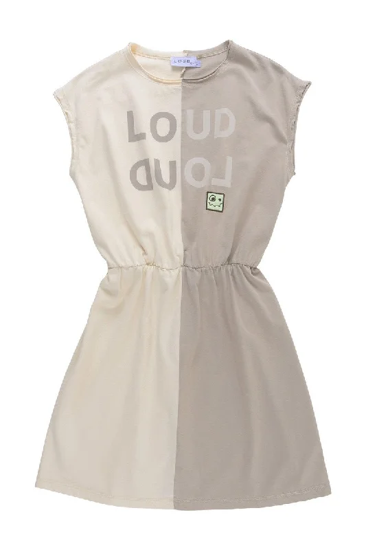 LOUD SAND/ZINC PIGMENT 2 TONE SOUL DRESS