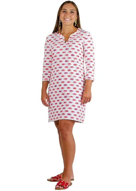 Lucille Dress 3/4 - Arkansas Red