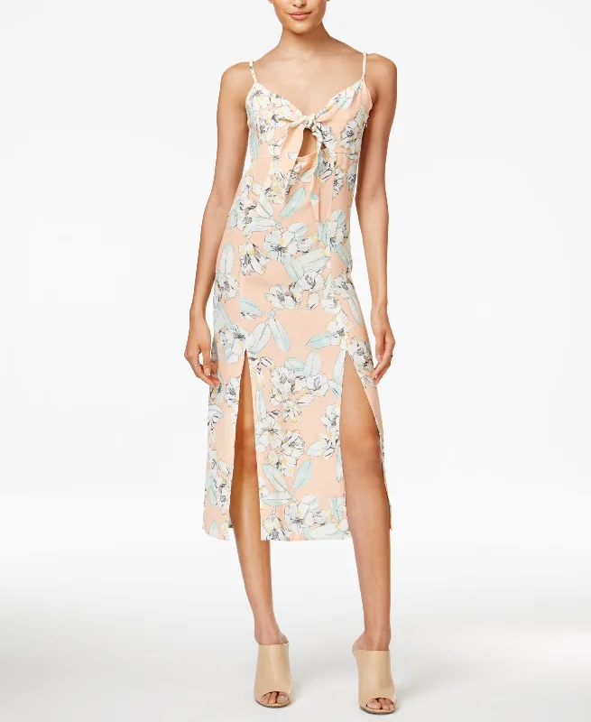 Minkpink Palm Springs Printed Tie Front Dress
