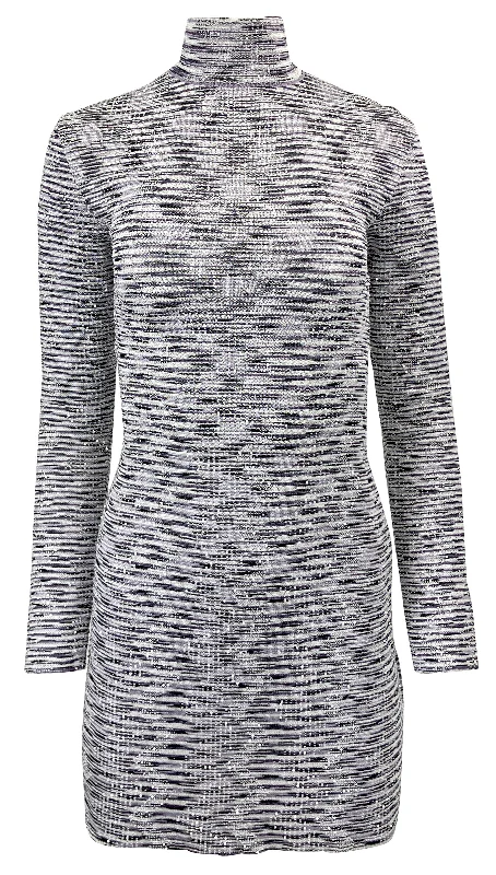 Missoni Sequin Embellished Knit Dress in Lilac/White