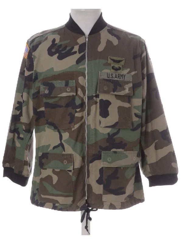 Label Camo Bomber Jacket Jersey Jacket Tulle Jacket Batik Jacket