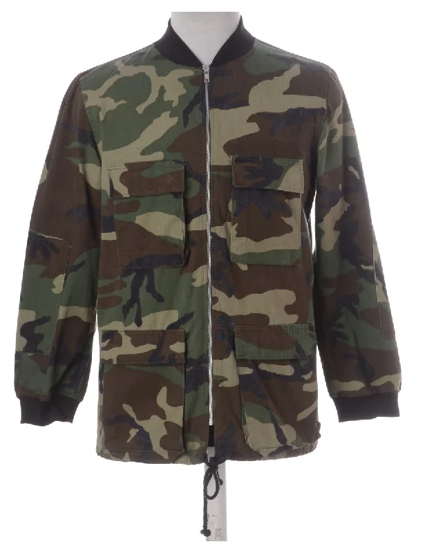 Label Camo Bomber Jacket Denim Jacket Leather Jacket Suede Jacket