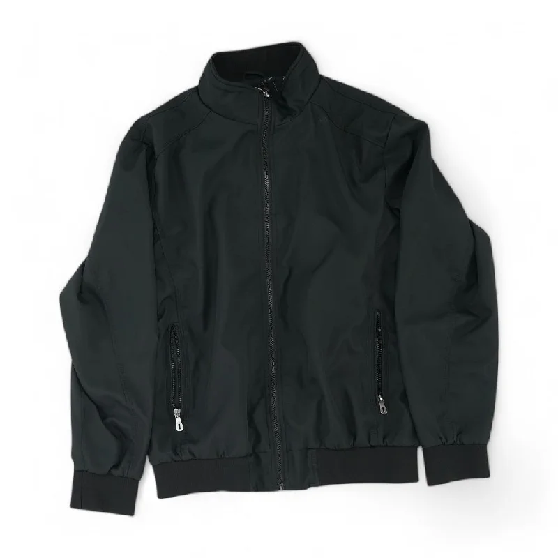 Black Solid Bomber Jacket Striped Jacket Polka Dot Jacket Floral Jacket