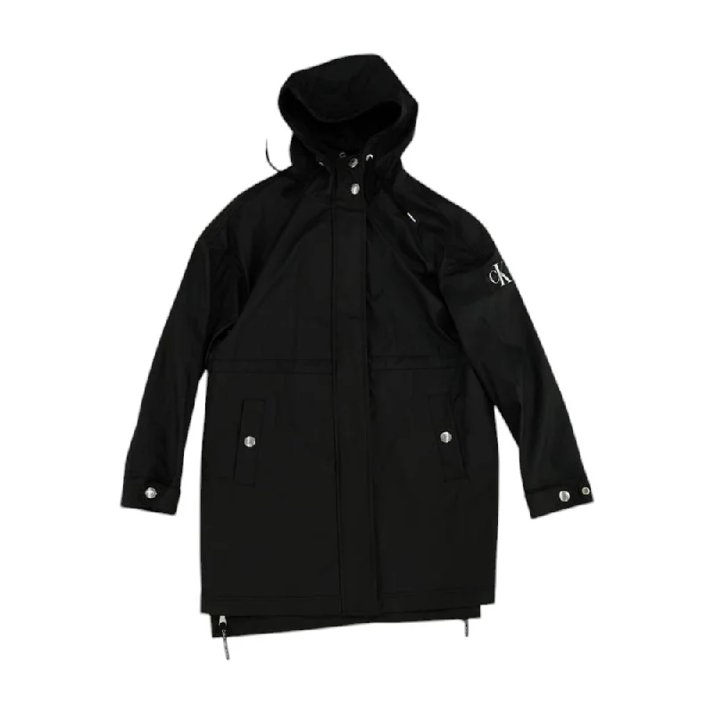 Black Solid Rain Jacket Fleece Jacket Down Jacket Feather Jacket