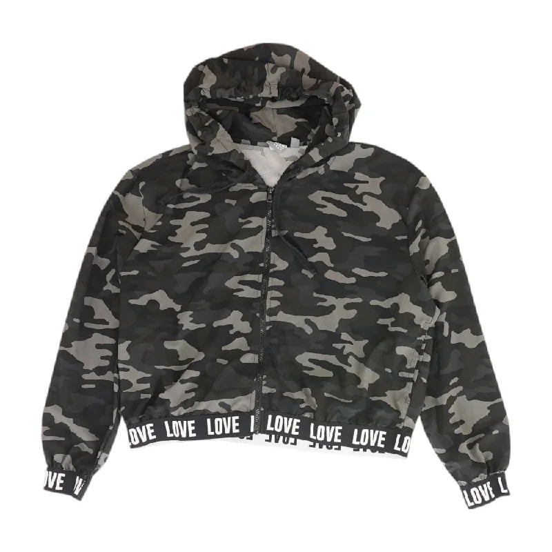 Gray Camo Active Jacket Mesh Jacket Canvas Jacket Denim Jacket