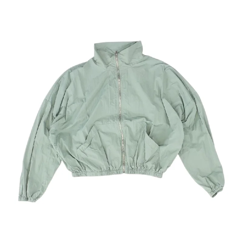 Green Solid Lightweight Jacket Fleece Jacket Down Jacket Feather Jacket