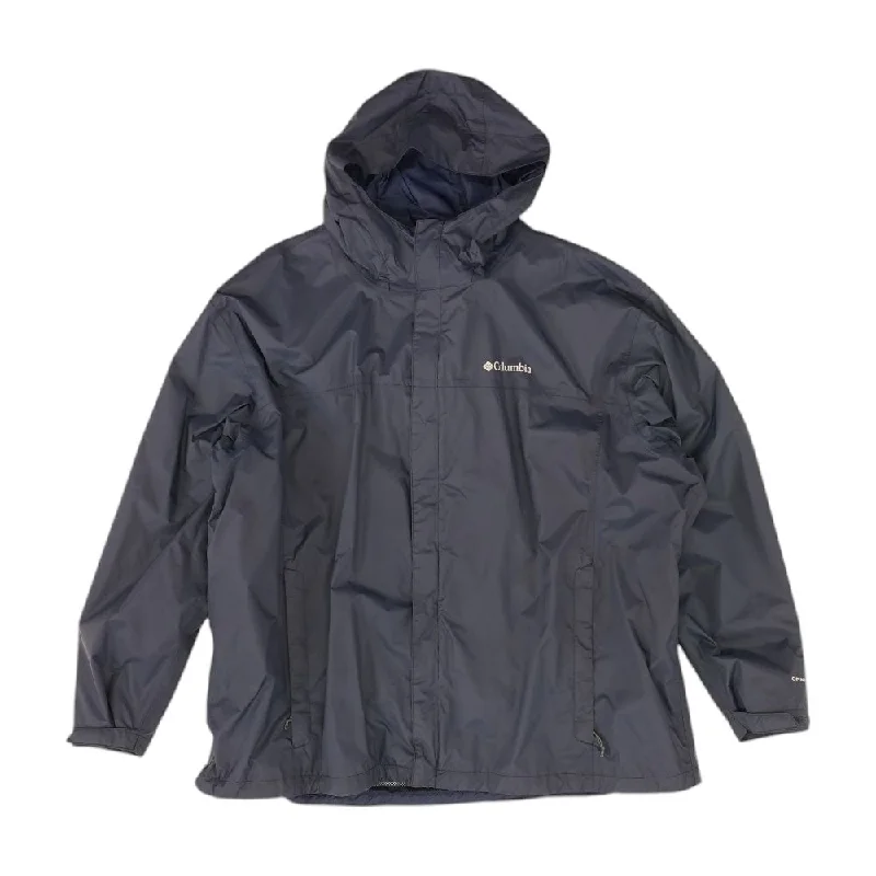 Navy Solid Rain Jacket Satin Fabric Silk Fabric Chiffon Fabric