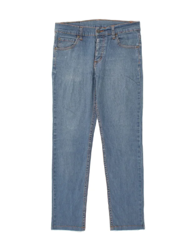 CHEAP MONDAY Womens Slim Jeans W29 L26 Blue Cotton Fashionable Vintage Wash Jeans