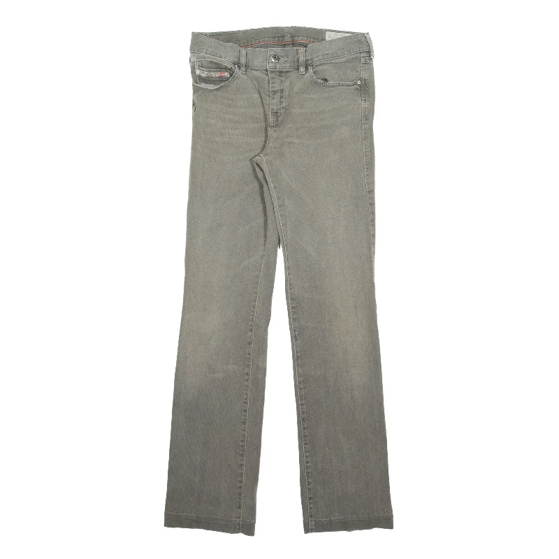DIESEL Bootlegg Stretch Grey Jeans W29 L30 Casual Light Wash Jeans