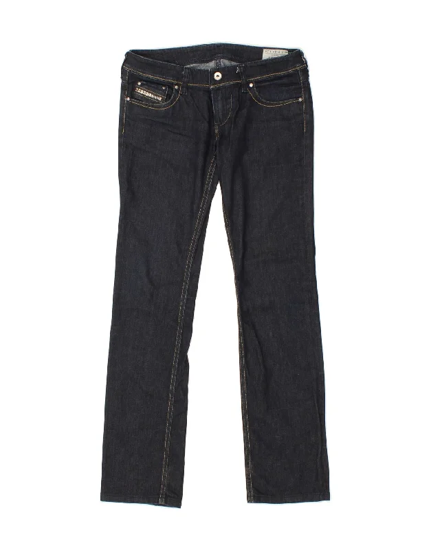 DIESEL Womens Lowky Straight Slim Jeans W28 L31 Navy Blue Cotton Elegant Skinny Leg Jeans DIESEL Womens Lowky Straight Slim Jeans W28 L31 Navy Blue Cotton Elegant Skinny Leg Jeans