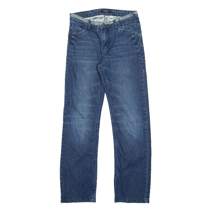 DKNY Blue Jeans W26 L27 Casual Bootcut Ripped Jeans
