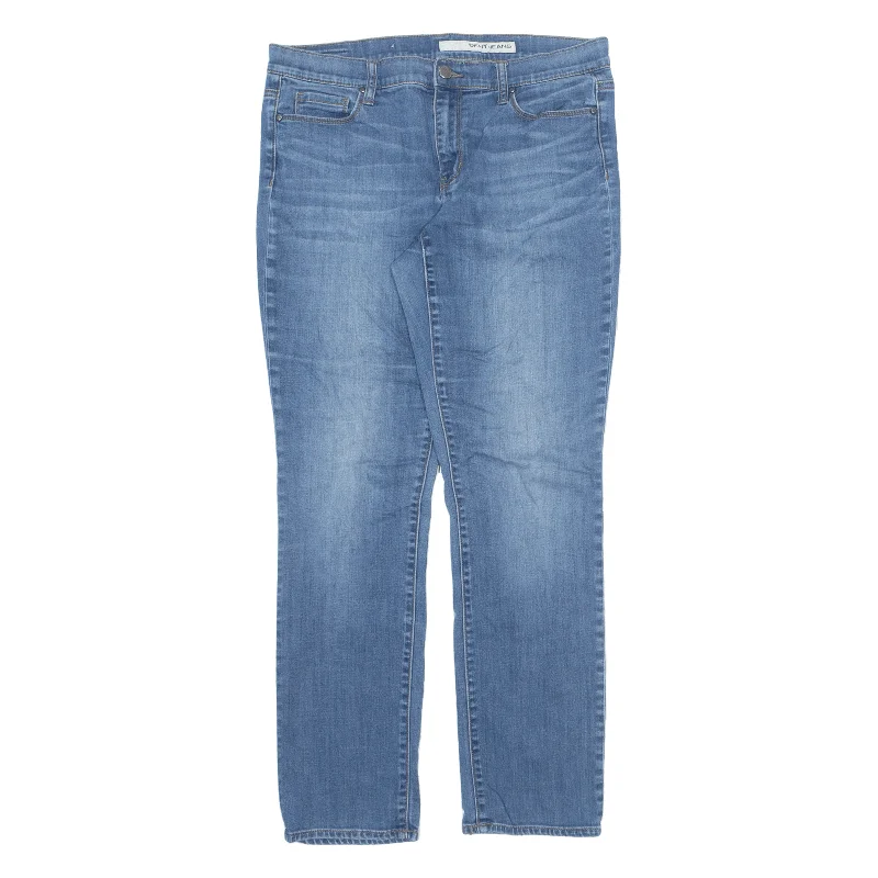 DKNY Jeans Blue Denim Regular Tapered Stone Wash Womens W32 L30 Fashionable Relaxed Fit Denim