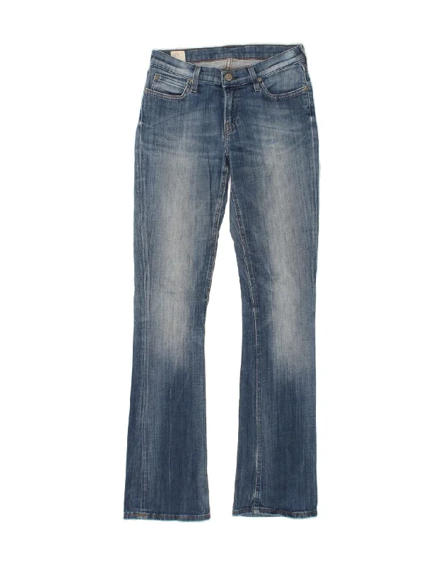 LEE Womens Bootcut Jeans W28 L32  Blue Stylish Stone-Wash Denim Jeans