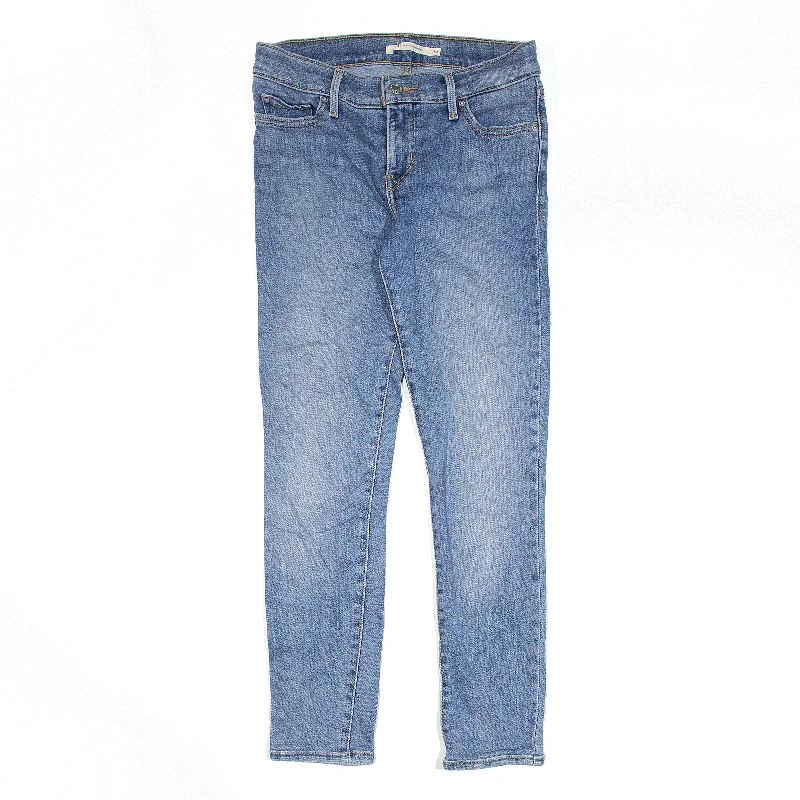 LEVI'S 311 Shaping Jeans Blue Denim Slim Skinny Womens W25 L25 Stylish Acid-Wash Jeans