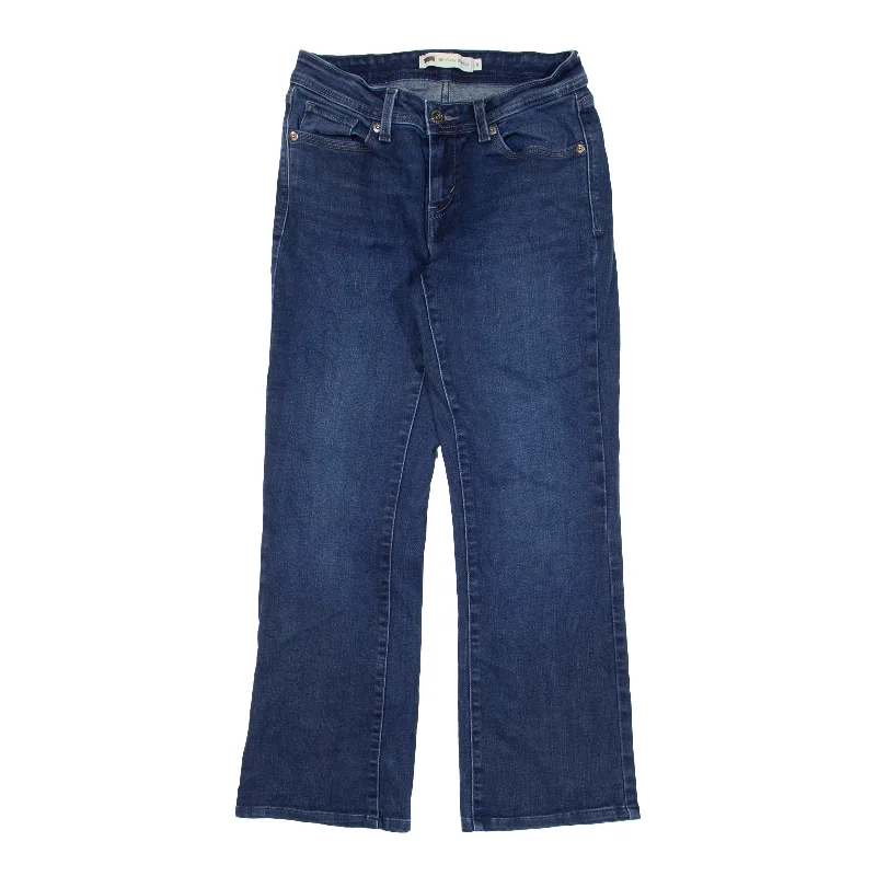 LEVI'S 529 Curvy Jeans Blue Denim Regular Bootcut Womens W27 L27 Stylish High-Waisted Denim