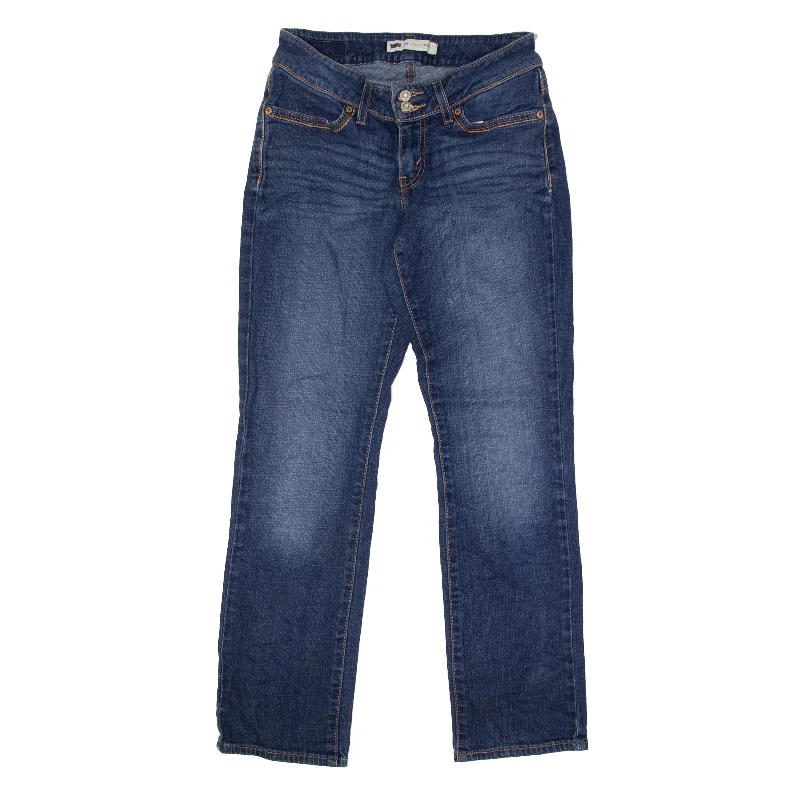 LEVI'S 529 curvy Jeans Blue Denim Regular Straight Stone Wash Womens W27 L30 Cozy Tencel Blend Denim Jeans LEVI'S 529 curvy Jeans Blue Denim Regular Straight Stone Wash Womens W27 L30 Cozy Tencel Blend Denim Jeans