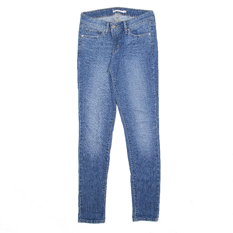 LEVI'S 711 Jeans Blue Denim Slim Skinny Womens W27 L30 Fashionable Relaxed Fit Denim LEVI'S 711 Jeans Blue Denim Slim Skinny Womens W27 L30 Fashionable Relaxed Fit Denim