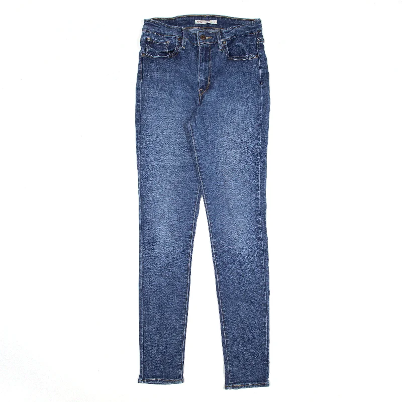 LEVI'S 721 High Rise Jeans Blue Denim Slim Skinny Womens W25 L32 Casual Distressed Denim Jeans LEVI'S 721 High Rise Jeans Blue Denim Slim Skinny Womens W25 L32 Casual Distressed Denim Jeans