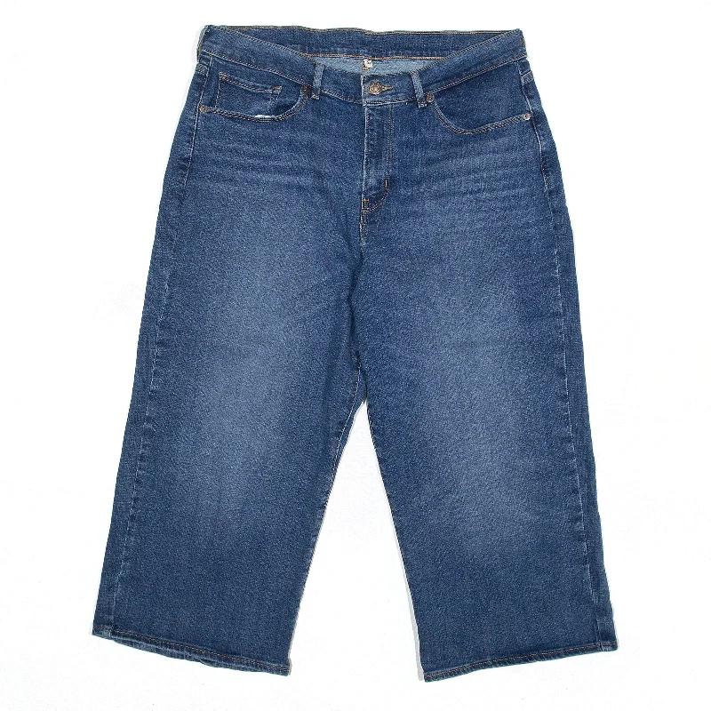 LEVI'S Jeans Blue Denim Relaxed Wide-Leg Stone Wash Womens W33 L22 Comfortable Stretch Fit Jeans LEVI'S Jeans Blue Denim Relaxed Wide-Leg Stone Wash Womens W33 L22 Comfortable Stretch Fit Jeans