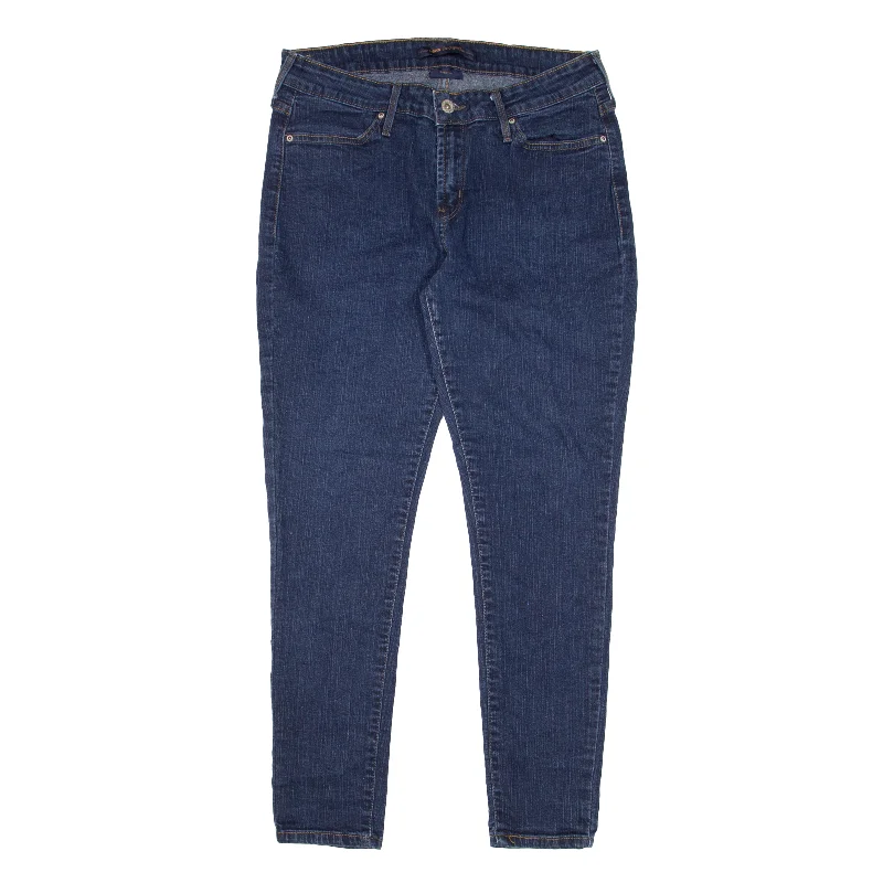 LEVI'S Legging Jeans Blue Denim Slim Skinny Womens W28 L27 Stylish Stone-Wash Denim Jeans