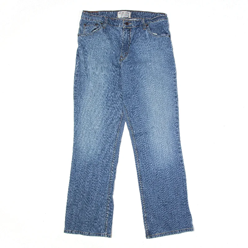 LEVI'S Stretch Mid Rise Jeans Blue Denim Regular Bootcut Stone Wash Womens W30 L31 Casual High-Waisted Bootcut Jeans