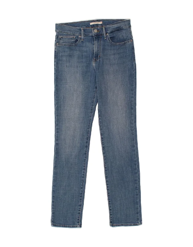 LEVI'S Womens Slimming Fit Slim Jeans W30 L30 Blue Cotton Trendy Bootcut High-Waisted Jeans LEVI'S Womens Slimming Fit Slim Jeans W30 L30 Blue Cotton Trendy Bootcut High-Waisted Jeans