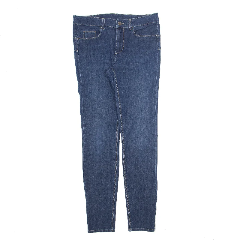 LUIJO Jeans Blue Denim Slim Skinny Womens W30 L30 Cozy Relaxed Fit Denim Jeans
