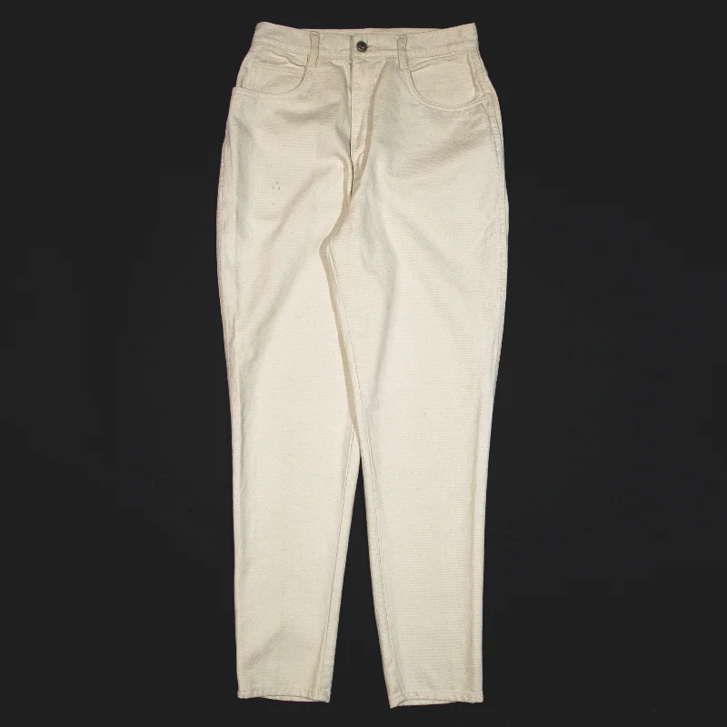 RIO Jeans Cream Denim Regular Mom Womens W27 L30 Classic Blue Denim Jeans