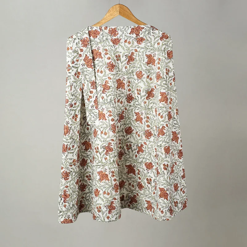 Green - Sanganeri Block Printed Cotton Wrap Around Skirt 11 asymmetrical skirt cut
