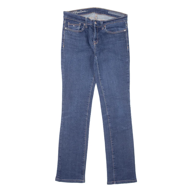 TOMMY HILFIGER Nina Jeans Blue Denim Slim Straight Womens W29 L29 Stylish Acid-Wash Jeans TOMMY HILFIGER Nina Jeans Blue Denim Slim Straight Womens W29 L29 Stylish Acid-Wash Jeans