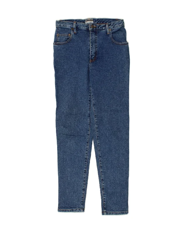 VINTAGE Womens Skinny Jeans IT 40 Small W27 L29 Blue Cotton Comfortable Boyfriend Jeans VINTAGE Womens Skinny Jeans IT 40 Small W27 L29 Blue Cotton Comfortable Boyfriend Jeans