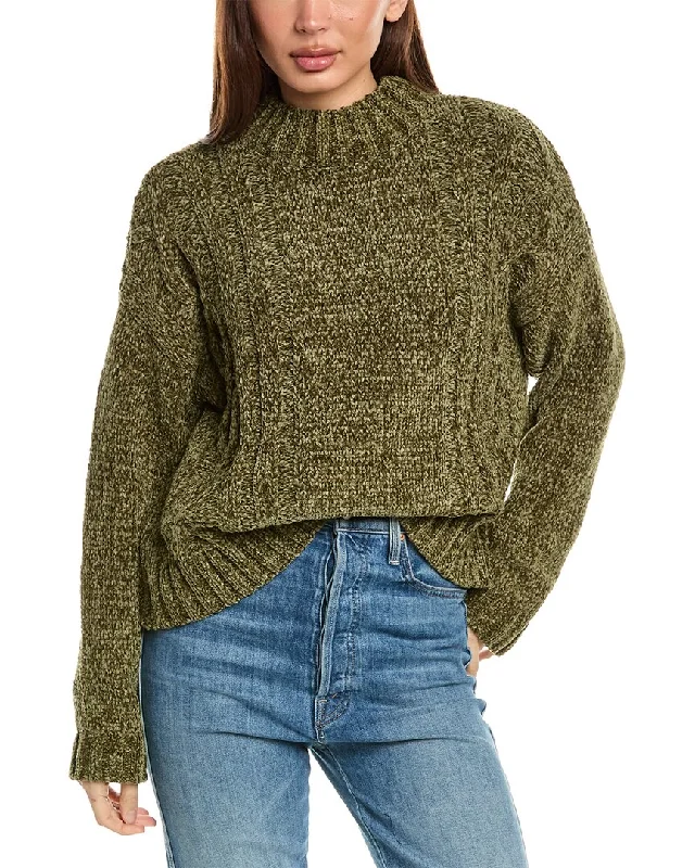 Oat New York Turtleneck Sweater Zippered Buttoned Snapped